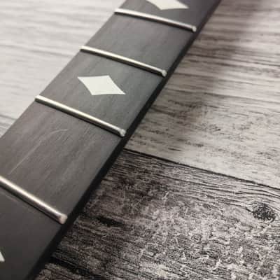 Havok Guitar Neck Wenge Flame Maple Ebony Board, Stainless Steel Frets , 22 Extra Jumbo Jescar Frets image 11
