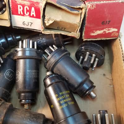 RCA etc. ONE (1) 6J7 tNOS AT1000 TESTED Vacuum Tube metal pentode 1935-1964 image 4