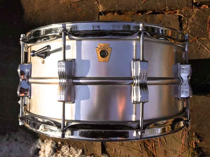 Ludwig 6.5x14" NYC Board of Education Acrolite Snare Drum with Keystone Badge 1966 image 1