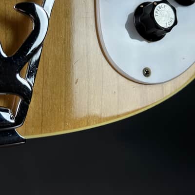 Vintage 1974 Rickenbacker 481 Slant Fret Maple Glow w/Case TSU24204 image 10