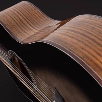 Washburn Bella Tono Novo S9 Studio Acoustic Guitar - Gloss Charcoal Burst image 5