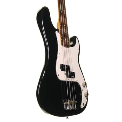 Fender Standard Precision Bass, Black with Hard Case image 5