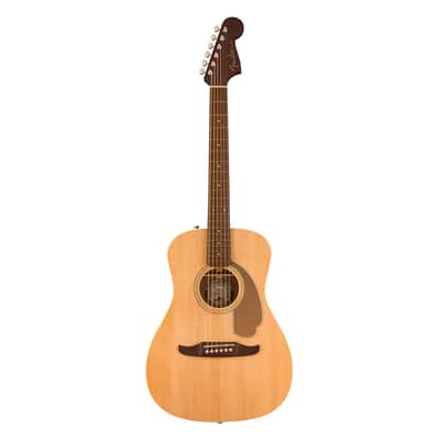 Fender Malibu Player A/E Guitar - Natural w/ Walnut FB image 2
