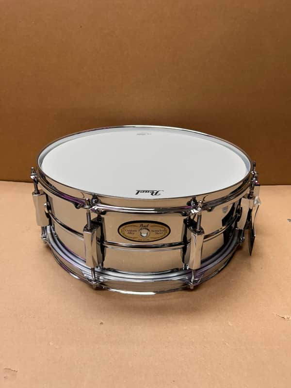 Pearl Sensitone Heritage Steel Snare Drum 14"x5.5" – Chrome (Brand New in Box) image 1