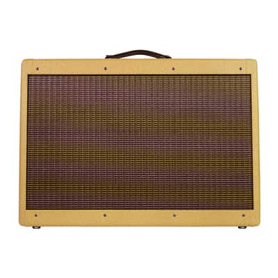 Mojotone Fender Tweed Twin High Power Style 2x12 Guitar Amp Combo Cabinet With Lacquered Tweed Finish image 3