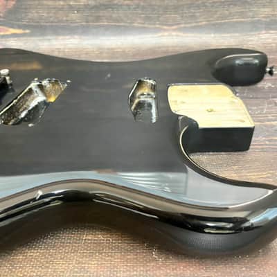 80s KRAMER LK-1BF Body SH Black w/Plate and Genuine Bridge Made in Japan image 3