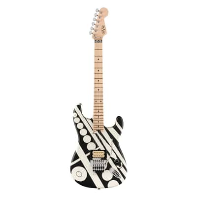 EVH Striped Electric Guitar - Satin Crop Circled image 1