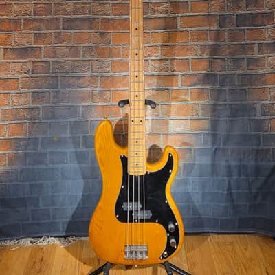 Vintage 1978 Fender Precision Bass Maple Fretboard Refinished Natural w/ OHSC image 2