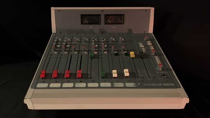 very rare broadcast mixer Soundcraft RM-105 1980s Radio Console Meterbridge image 1