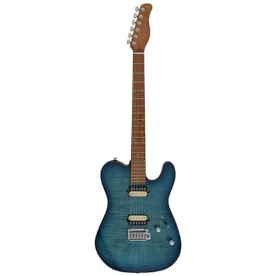Sire Larry Carlton T7 FM TBL transparent blue Electrics guitar Bundle image 2