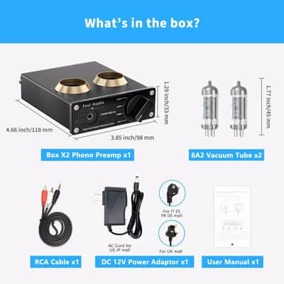 Phono Preamp for Turntable – MM Phonograph Preamp with 3 Gain Modes and 3.5mm AUX Input, US image 4