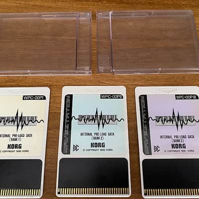 Korg WPC-00PI WPC-00PII and WPC-00PIII Wavestation Carts image 2