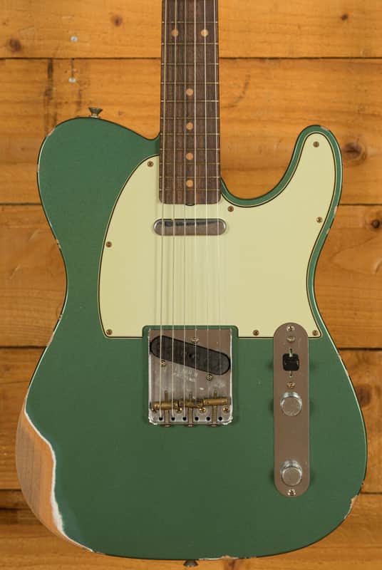 Fender Custom Shop Limited 60 Tele - Relic Aged Sherwood Green Metallic image 1