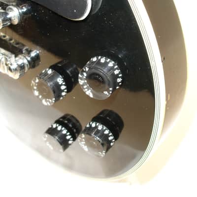 Vintage Memphis LP Copy Electric Guitar Black w/ EMG Pickups image 8