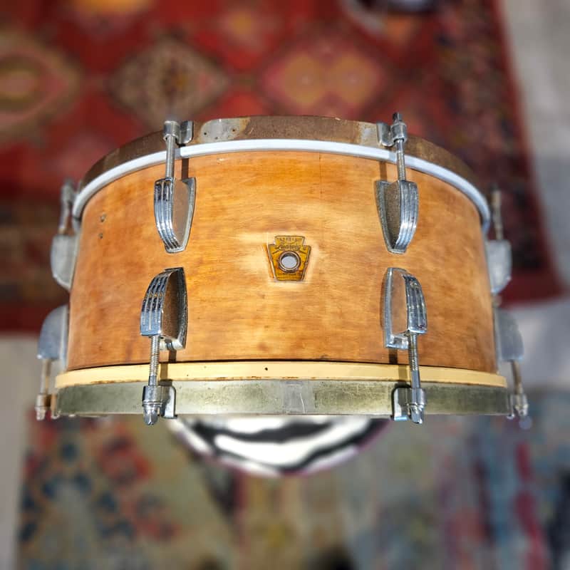 Ludwig 14x6.5" 3-ply Snare Drum - Keystone Badge - Nickel P83 Throw-Off image 1