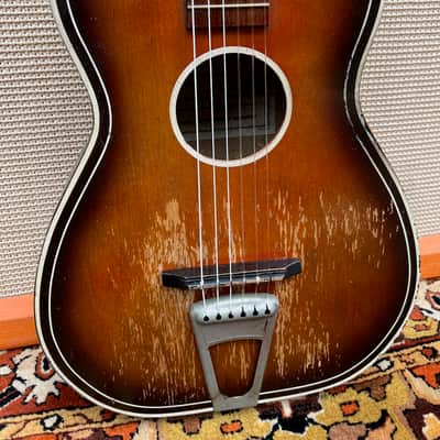 Vintage 1950s Gallotone Champion *John Lennon* Original Acoustic Guitar *RARE* image 3
