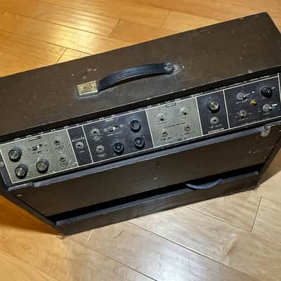 Magnatone Estey Custom 460 2-Channel 35-Watt 2x12" Guitar Combo with 5" / 7" Midrange Drivers 1960s - Brown image 3