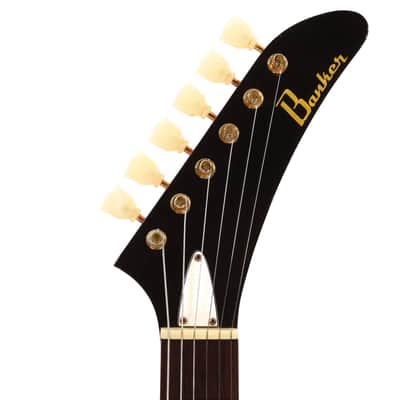 Banker Custom 58 Spec Excalibur Korina Natural Lightly Aged w/OX4 Gold Hot Duane PAF Pickups & Brazilian Rosewood Fingerboard image 6