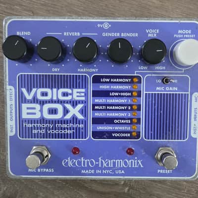 Electro-Harmonix EHX Voice Box Vocal Harmony Machine Vocoder Pedal w/box image 2