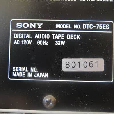 Sony DTC-75ES DAT RECORDER/PLAYER 1990 - METAL/WOOD image 7