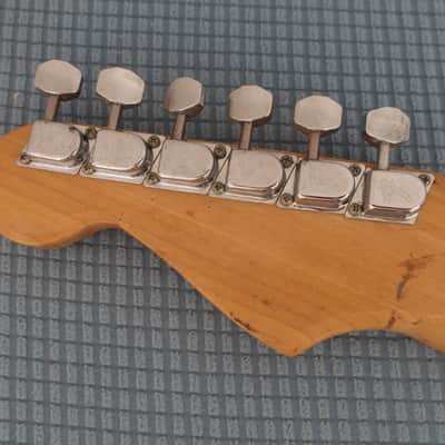 Vintage 1980s 1982 Fender USA Guitar Neck Stratocaster Natural 4-Bolt F-Series CBS Dan Smith Project Neck No Frets Poor Shape 1981 1983 1984 image 10