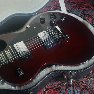 1994 Ebony Board Gibson Les Paul Studio Wine Red, Gibson Case 9.0 lbs Non-Chambered image 1