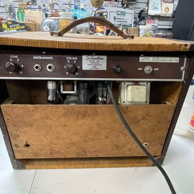 1956 Silvertone 1331 Tube Combo Amp - Tweed image 10