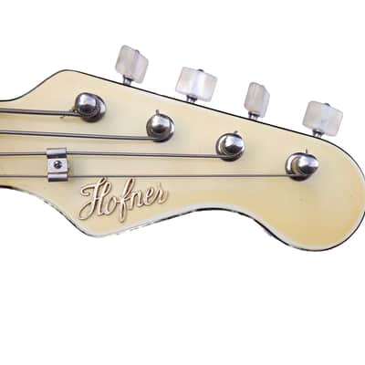 1966 Hofner 185 shortscale bass in Redburst Tocotronic (Vintage, Restored) image 13