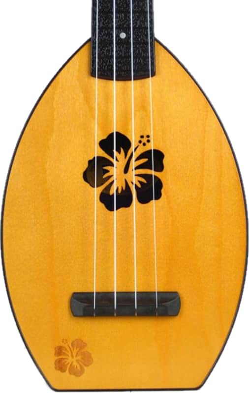 Magic Fluke Flea Designer Floral Hoop Pine Soprano Ukulele