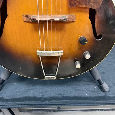 Vintage Gibson 1952 L-48 Hollowbody Archtop Acoustic Electric Guitar with DeArmond Gold Foil Pickup and Lifton Case image 10