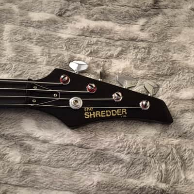 Vintage Kramer THE SHREDDER by L.A Bass - 80s - 30" Short Scale - Gloss Black - Gremlin Bass - 4-String image 7