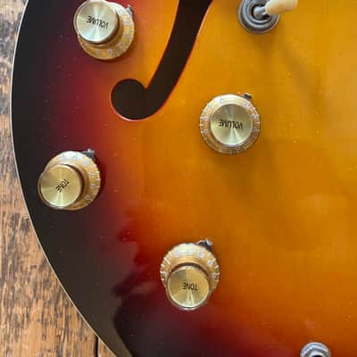 Epiphone Scarce Left Handed 1999 Casino Electric Guitar Antique Sunburst Finish Peerless Factory Korea w/ OHSC & Docs LEFTY! image 22