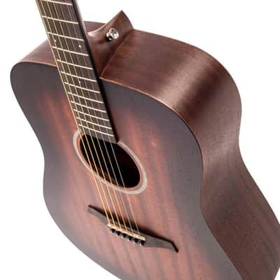 Vintage Statesboro Dreadnought Acoustic Guitar - Whisky Sour (V440WK) image 7