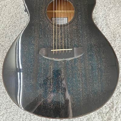 Breedlove Rainforest S Concert Abyss CE African Mahogany Acoustic Electrc Guitar image 4
