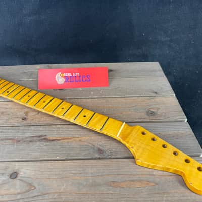 Real Life Relics Curly Flame Maple Stratocaster® Style Neck 21 Fret SMMFV21 #2 image 1