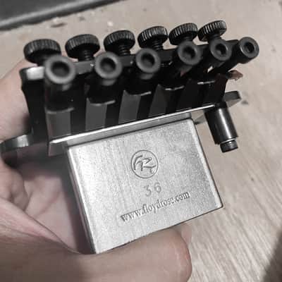 Floyd Rose FRT 1000 Original Style 6 String Tremolo Bridge System Set Black with Locking nut image 3