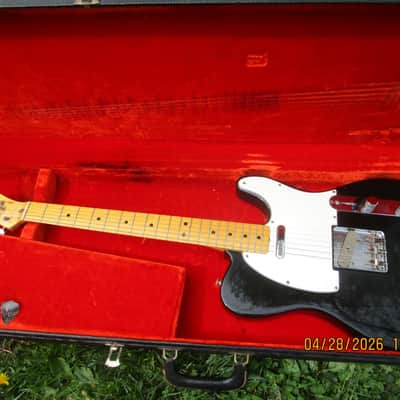 Fender Telecaster Guitar, 1978, Black Finish, Case, Excellent Condition image 1