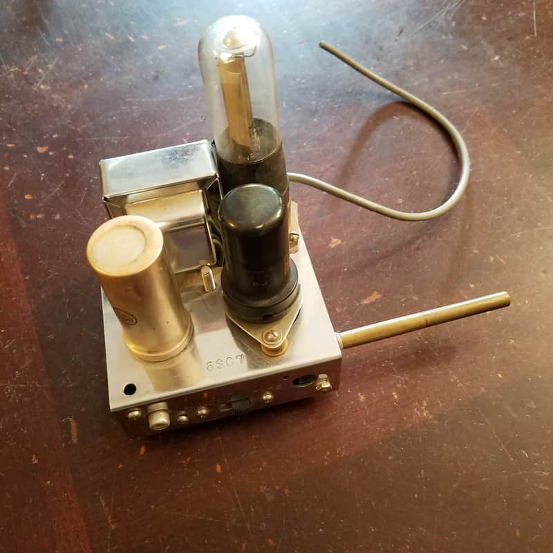 Calrad PRE-105 Tube Preamp Optical Movie Soundtrack?  Projector?  6SC7 1960s - Bright Chrome image 1