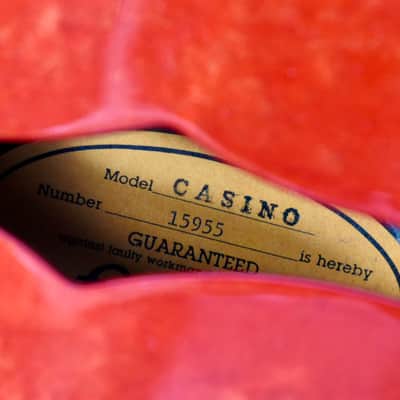 1991 Epiphone Casino Cherry Made in Japan Terada Factory, MIJ, Pre-Elitist image 10