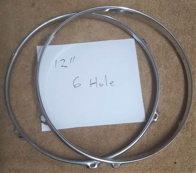 Unknown 12" rim 6 hole - Pair 2000's Chrome image 1