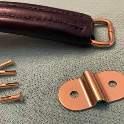 NOS leather guitar case handle for Hiscox Calton mark leaf skb gator crossrock gibson custom shop case les paul image 9