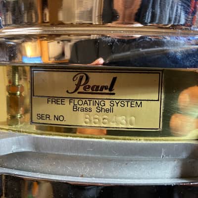 Steve Ferrone's Tom Petty and The Heartbreakers, Pearl - 3.5x14" Brass Free Floating Piccolo Snare Drum 1990's image 3