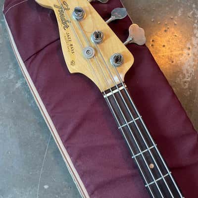 Lefty! Super Rare! Fender Jazz Bass 1963 - Sunburst image 3