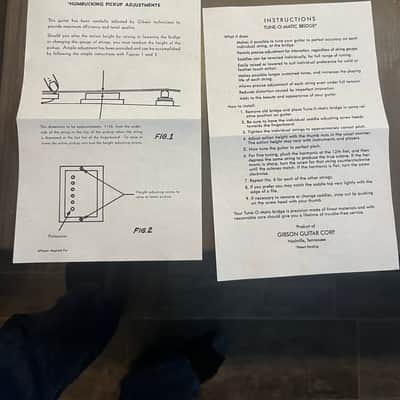 Gibson Gibson Custom Polishing Cloth With Tags And Truss Rod Instructions Les Paul SG image 6
