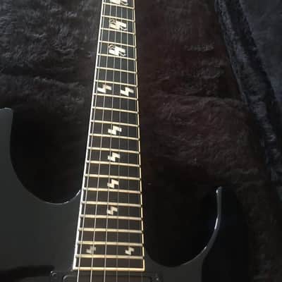 ESP CUSTOM SHOP JEFF HANNEMAN S KEY INLAYS 2004 Black image 2