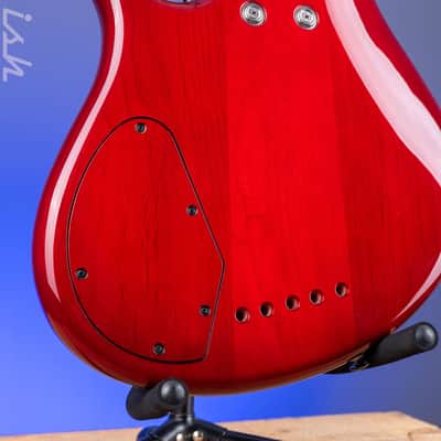 2004 F Bass BNF5 Fretless Transparent Red image 16