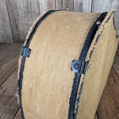 Unbranded Trap door parlor guitar case 1900s 1910s 1920s - Tan image 14