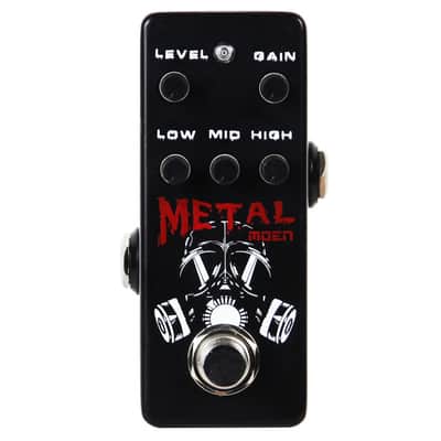 MOEN MN-MT MINI Metal Guitar Effect Pedal, Metal Distortion Level Gain Low Middle High Guitar image 2
