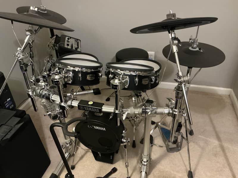 Yamaha DTX10K-M Wood Shell Electronic Drum Set Black Forest w/extras!