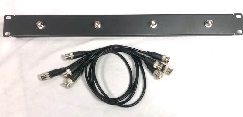 Wireless Front Mount Antenna Kit for Shure & Sennheiser Systems 4 GOLD BNC +20” Cables FMP420 image 1